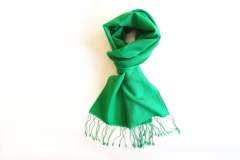 A client in the technology arena opted for green personalized pashmina shawls.