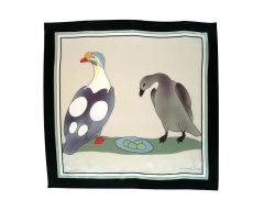 Monsoon designed Paulusi Sivuak inspired custom silk scarves for the Federation of Cooperatives of Northern Quebec.