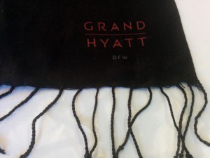 Grand Hyatt DFW Pashmina logoed scarf
