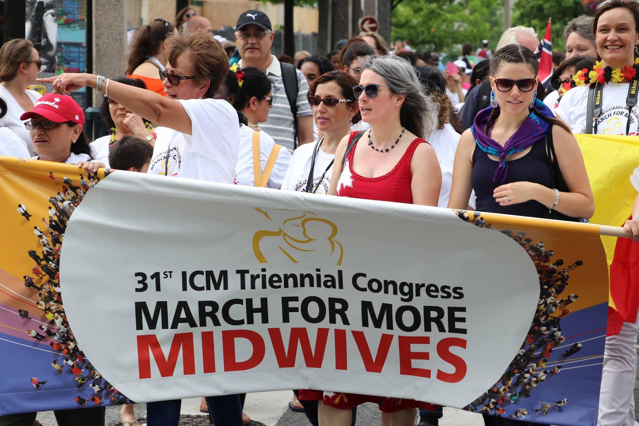 Custom scarves - Midwives March for more
