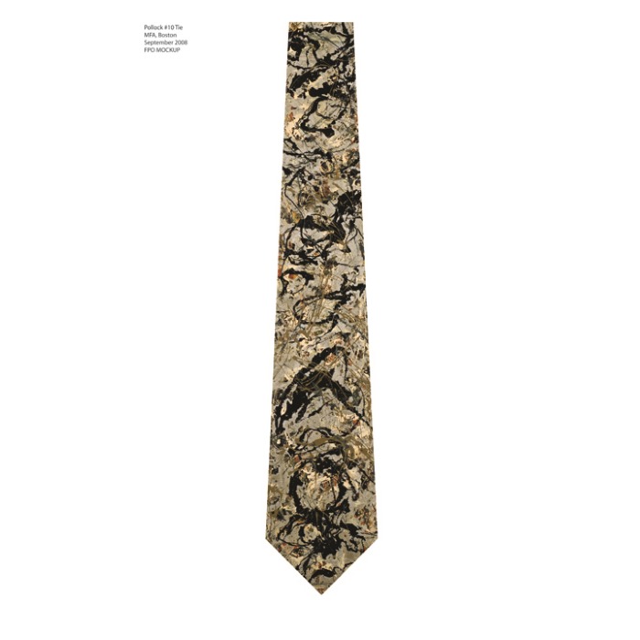 MFA Museum - Pollock.No.10 Tie - Printed Tie - 3.75in